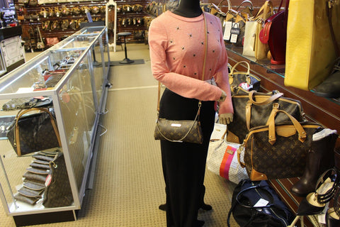 LOUIS VUITTON Monogram Canvas Eva Clutch Bag