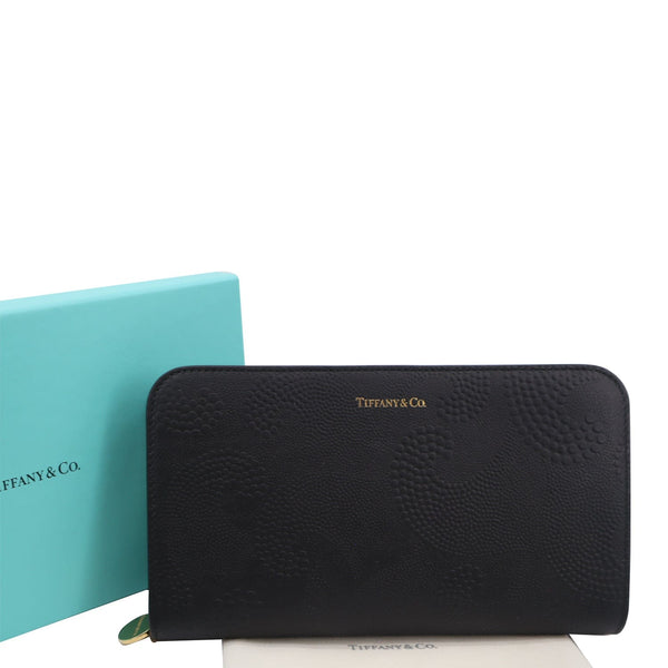 Tiffany & Co Wave Leather Wallet Black