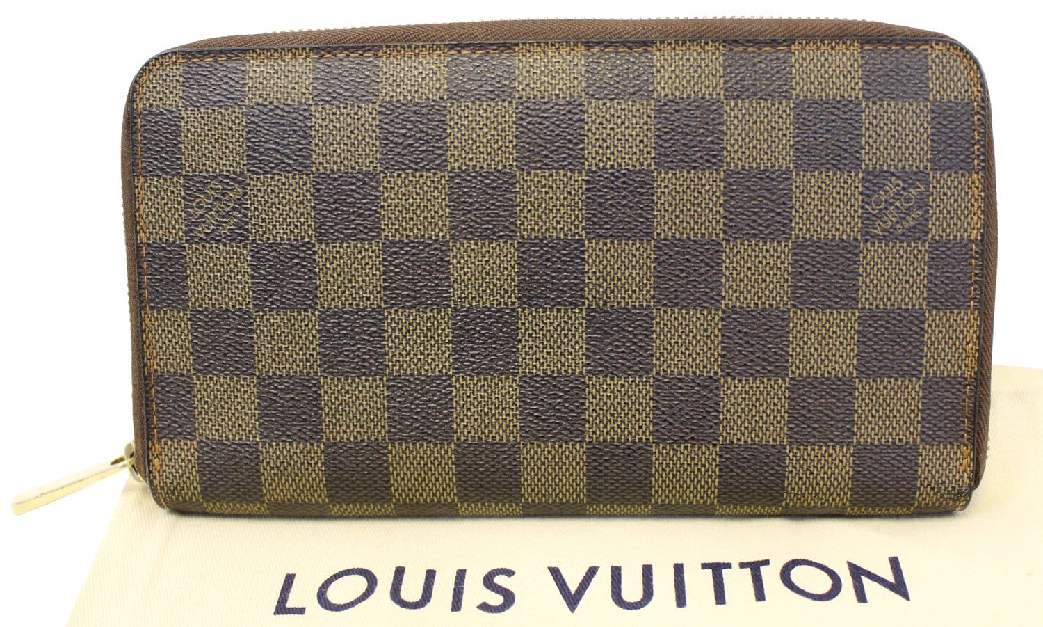 Louis Vuitton 2013 Damier Ebene Pattern Zippy Wallet