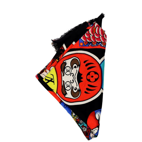 LOUIS VUITTON Silk Multicolor Scarf Bandeau