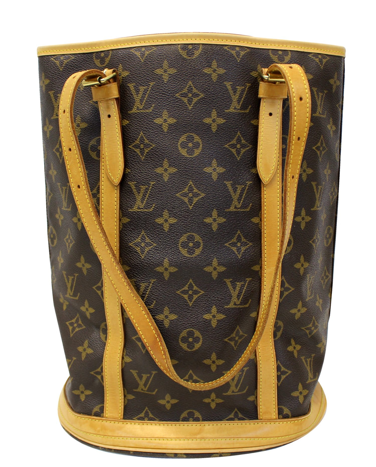 Authentic Louis Vuitton Monogram Bucket GM Shoulder Bag #20990