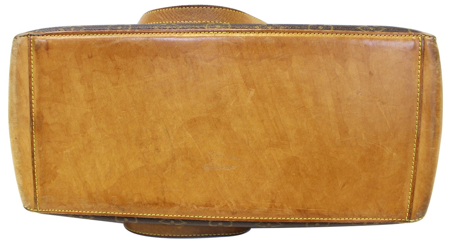 Louis Vuitton Cabas Mezzo Brown Beige Leather Cloth ref.276639