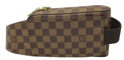 LOUIS VUITTON Damier Canvas Geronimos Brown Hip Bag