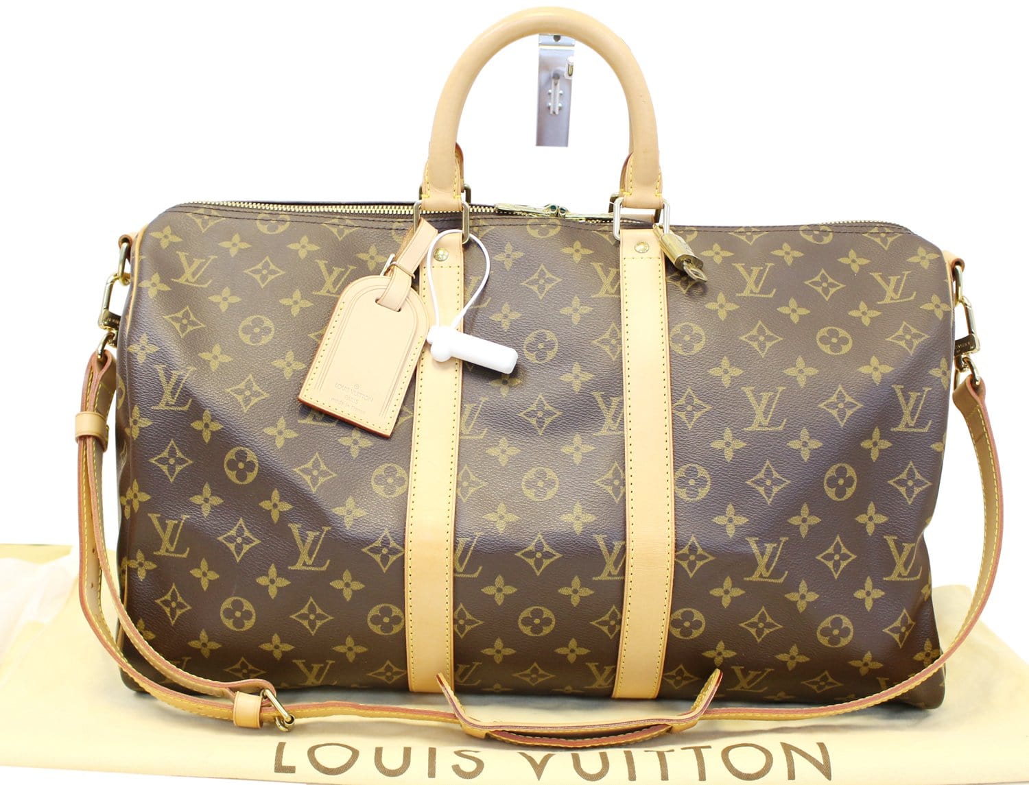 Louis Vuitton Keepall Bandoulière 45 Monogram Canvas Travel Bag
