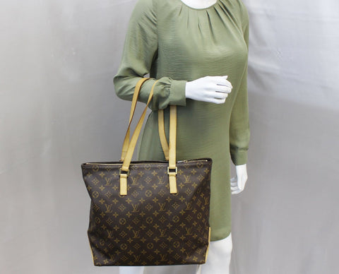 LOUIS VUITTON Monogram Canvas Cabas Mezzo Shoulder Bag