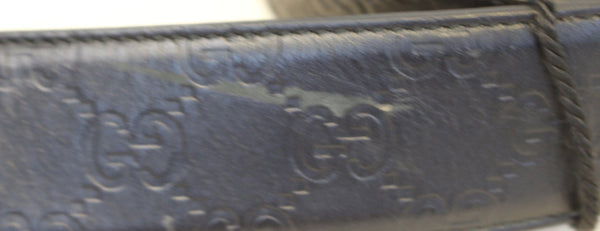 GUCCI Interlocking G Guccissima Leather Signature Belt Size 100/40