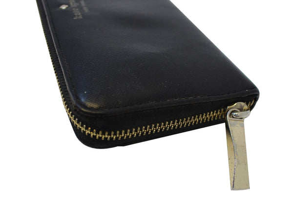 KATE SPADE Black Leather Zippy Wallet
