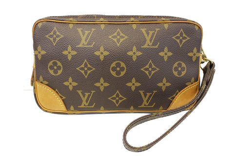 LOUIS VUITTON Monogram Canvas Marly Dragonne PM Clutch Bag