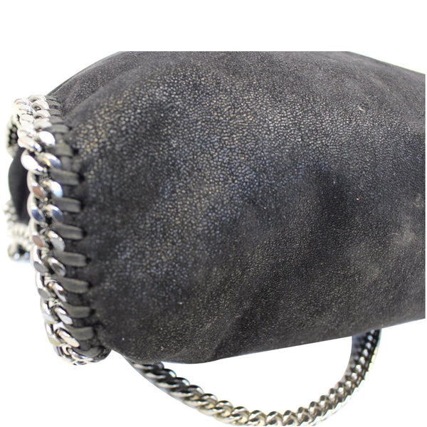 Stella Mccartney Falabella Faux Leather Chain Shoulder Bag Black