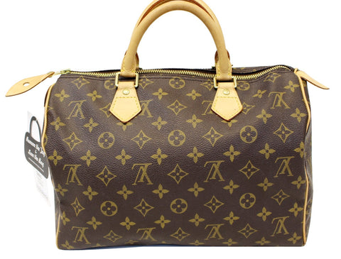 LOUIS VUITTON  Monogram Canvas Speedy 30 Satchel Bag