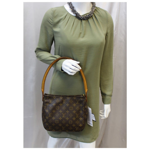 LOUIS VUITTON Looping MM Monogram Canvas Shoulder Bag Brown-US