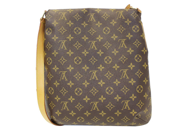 LOUIS VUITTON Monogram Canvas Musette Brown Crossbody Bag