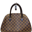 LOUIS VUITTON Ribera MM Damier Ebene Brown Satchel Bag