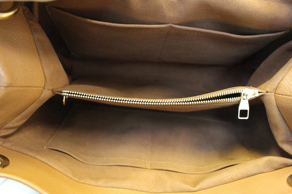 LOUIS VUITTON Monogram Canvas Camel Olympe Satchel Bag