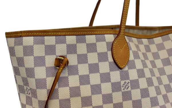 LOUIS VUITTON Neverfull GM Damier Azur Brown Tote Shoulder Bag