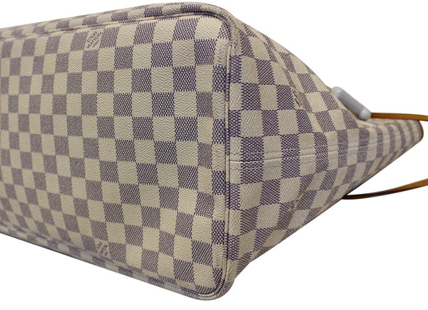 LOUIS VUITTON Neverfull GM Damier Azur Brown Tote Shoulder Bag