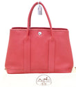 HERMES Epsom Leather Red Garden Party 30 Tote Bag