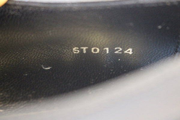 LOUIS VUITTON Richelieu Black Epi Lace ups Men's Dress Shoes Size 8.1/2