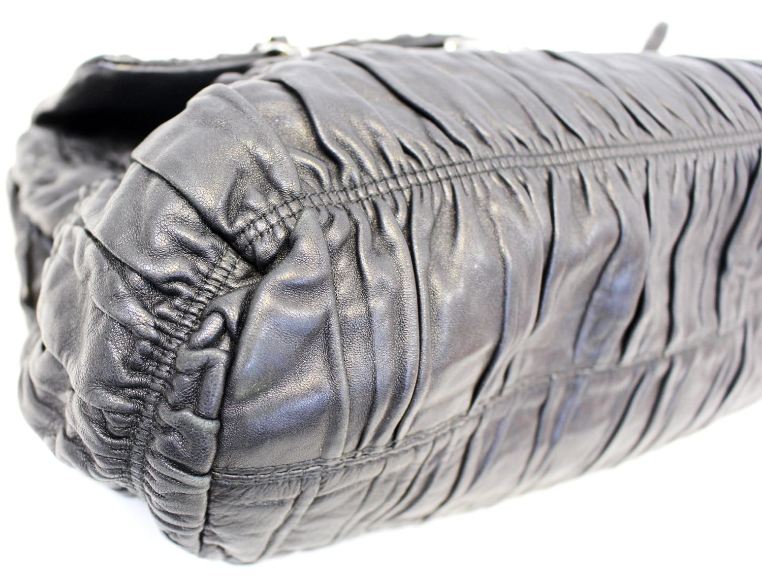 Only 278.00 usd for Prada Calfskin Leather Bar Clutch Shoulder Bag