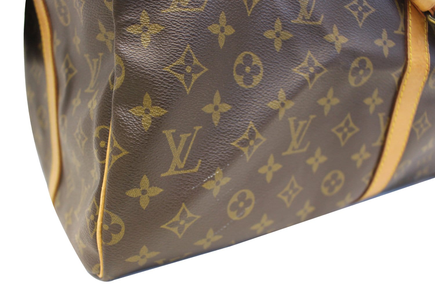 Louis Vuitton Monogram Keepall Bandouliere 55 Boston Duffle GM with Strap  861470