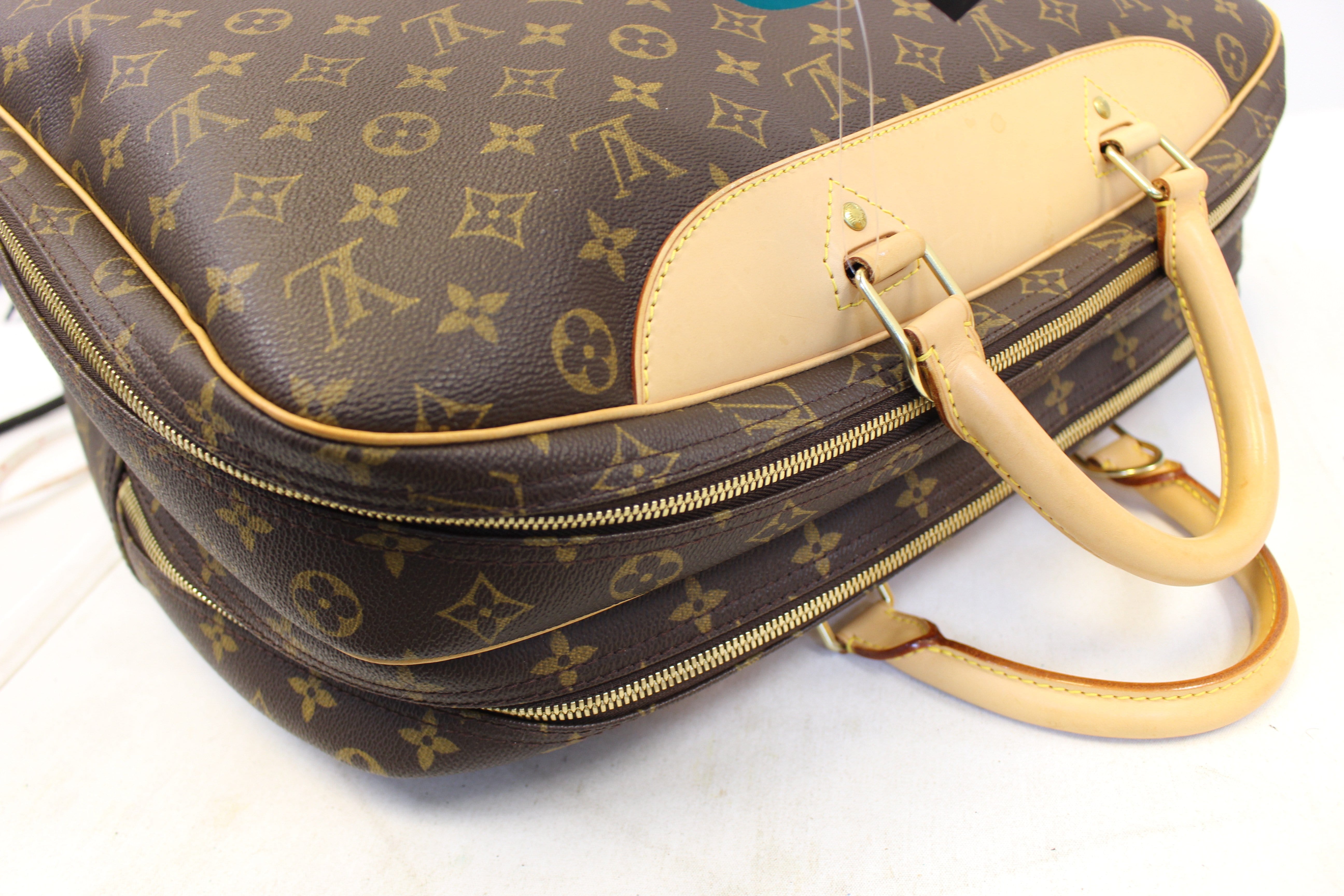LOUIS VUITTON. Travel bag Alizé in Monogram coated can…