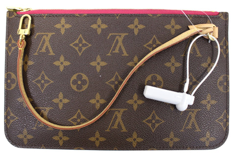 LOUIS VUITTON Pochette Wristlet Neverfull GM Monogram Canvas Pouch