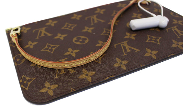 LOUIS VUITTON Pochette Wristlet Neverfull GM Monogram Canvas Pouch 