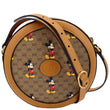 GUCCI x Disney Round Supreme Canvas Shoulder Bag Brown 603938