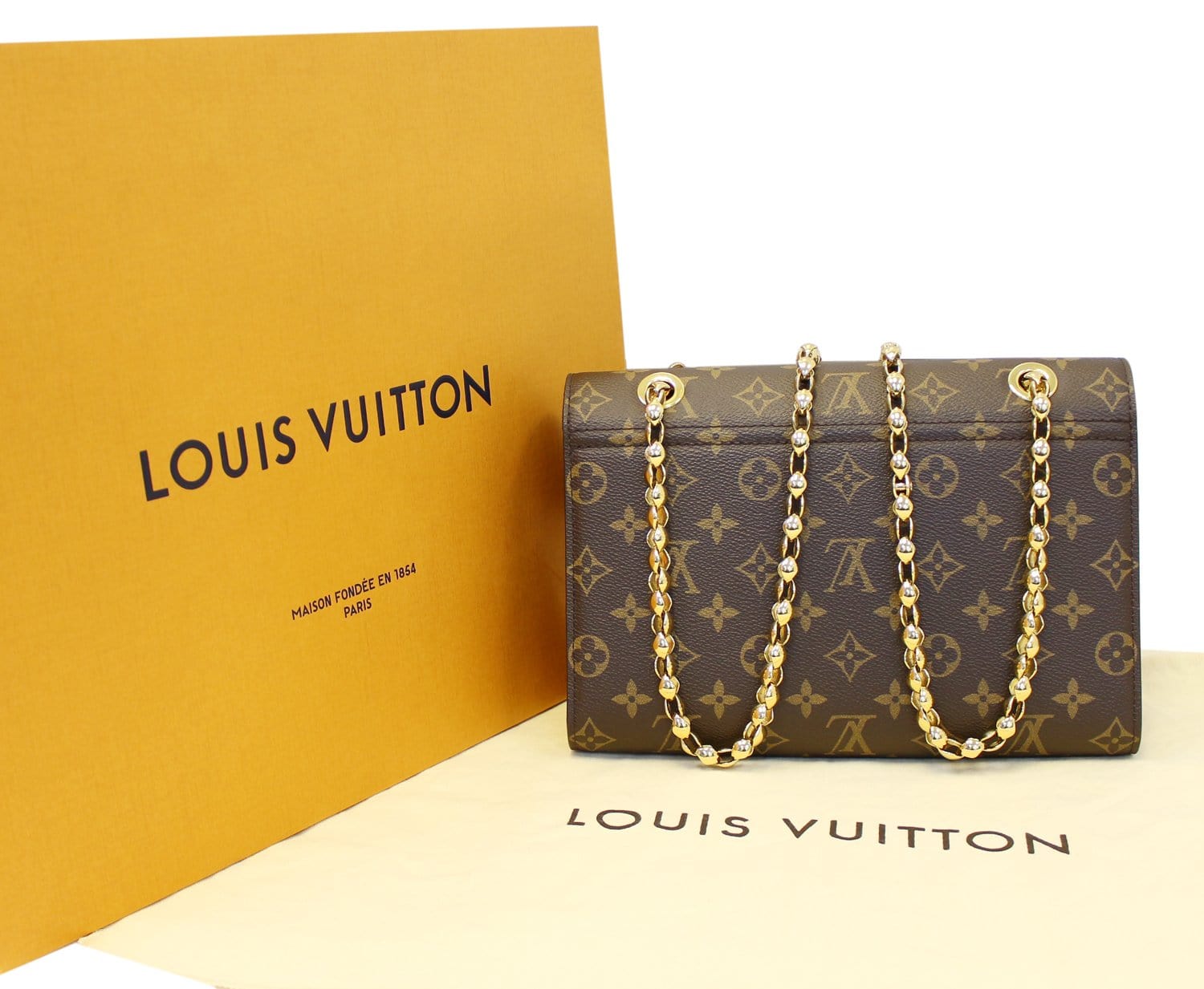 Louis Vuitton Monogram Canvas & Black Leather Victoire Bag, myGemma, DE