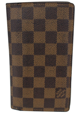 LOUIS VUITTON Damier Ebene Portefeiulle Brazza Bifold Long Wallet