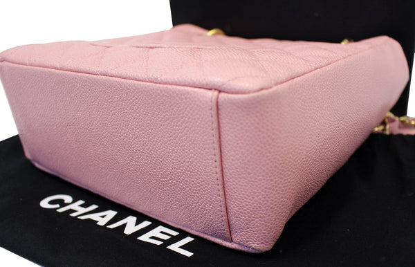 CHANEL PST Petit Shopping Caviar Leather Tote Bag Pink