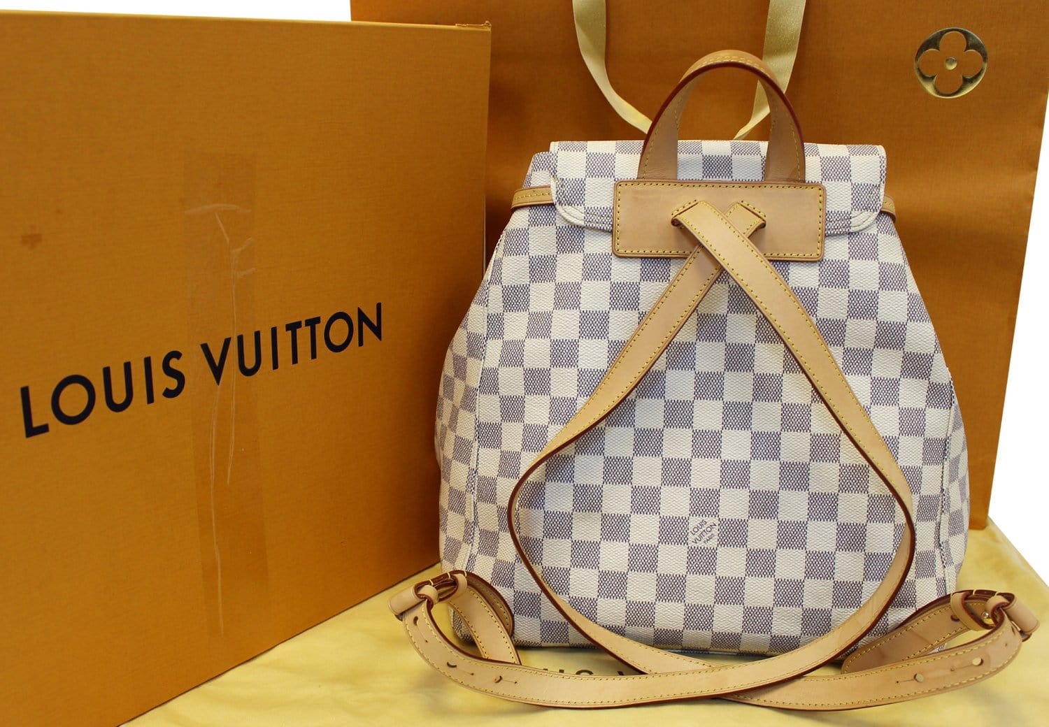 Louis Vuitton sperone backpack in damier azur – Lady Clara's