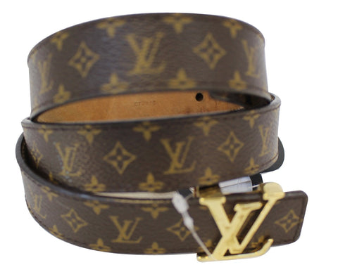 LOUIS VUITTON Monogram LV Initials Belt 90/36
