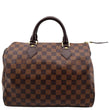LOUIS VUITTON Speedy 30 Damier Ebene Satchel Bag Brown
