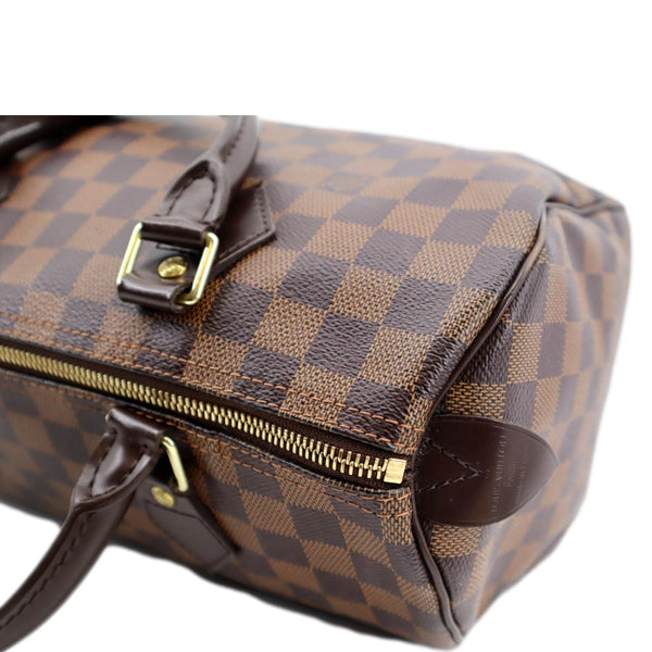 LOUIS VUITTON Speedy 30 Damier Ebene Satchel Bag Brown