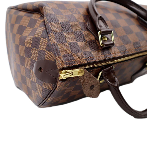 LOUIS VUITTON Speedy 30 Damier Ebene Satchel Bag Brown