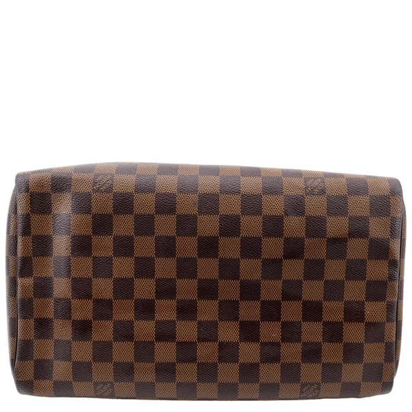 LOUIS VUITTON Speedy 30 Damier Ebene Satchel Bag Brown