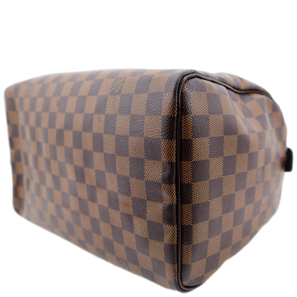 LOUIS VUITTON Speedy 30 Damier Ebene Satchel Bag Brown
