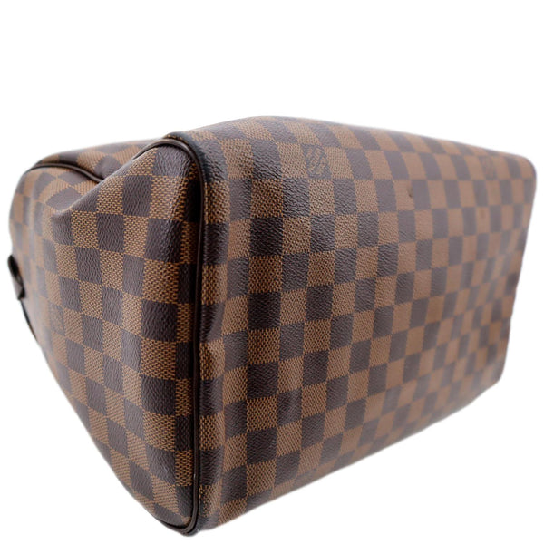 LOUIS VUITTON Speedy 30 Damier Ebene Satchel Bag Brown