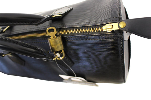 LOUIS VUITTON Pre Owned handbag Epi Leather Black Speedy 30 Satchel 