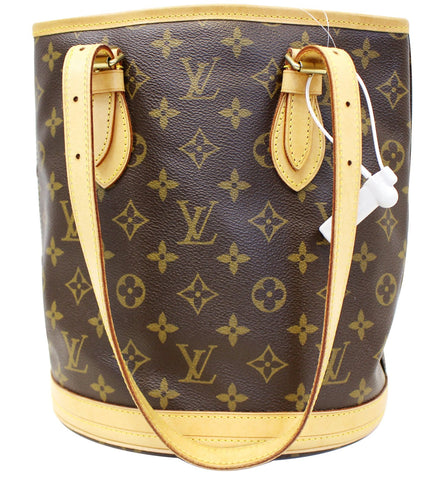 LOUIS VUITTON Monogram Canvas Petit Bucket Shoulder Bag