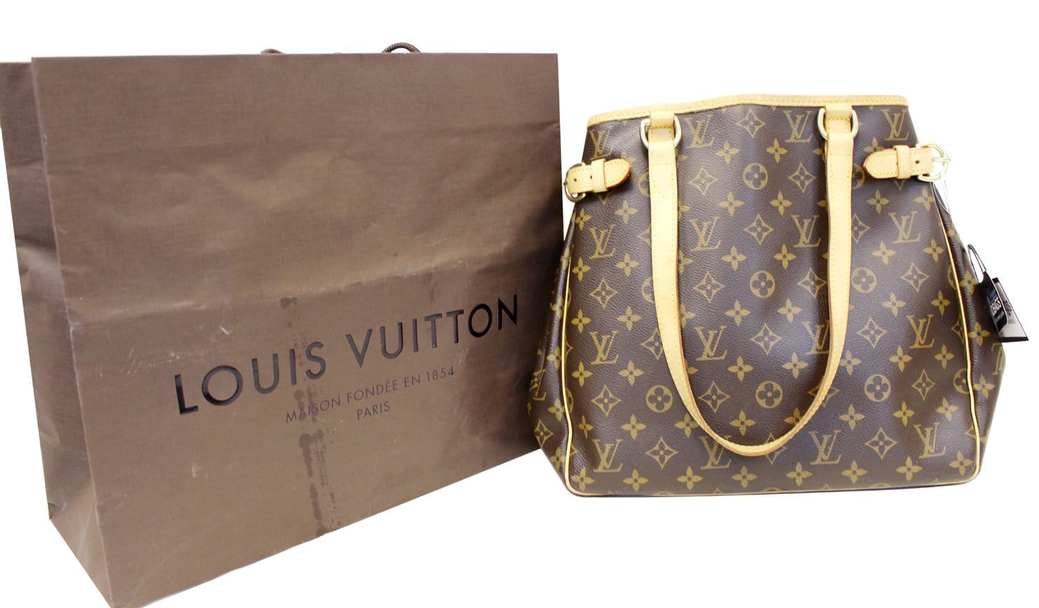 Authentic Louis Vuitton Classic Monogram Batignolles Tote Shoulder Bag –  Paris Station Shop