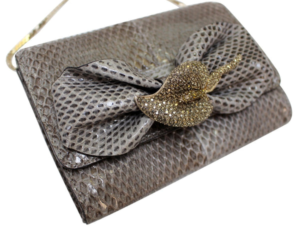 Valentino Crossbody Bag Garavani Flower Brooch - grey 