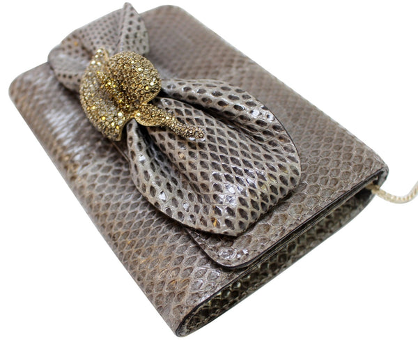 Valentino Crossbody Bag Garavani Flower Brooch  - side view 