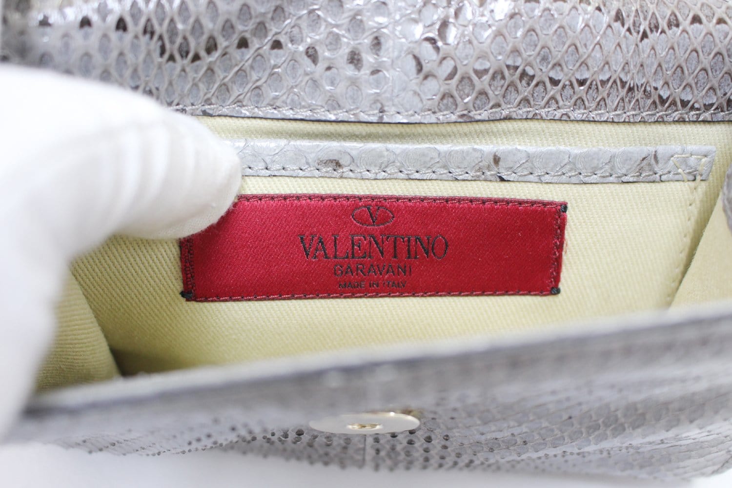 Valentino Garavani Woman Pastel Green Vlogo Crossbody Bag