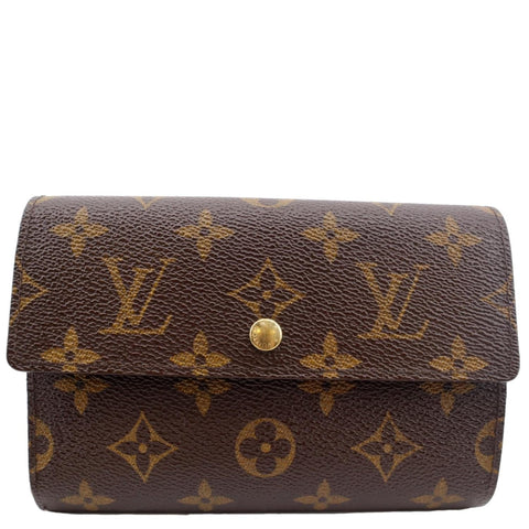 LOUIS VUITTON Monogram Canvas Wallet Brown