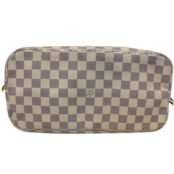 LOUIS VUITTON Neverfull MM Damier Azur Tote Shoulder Bag