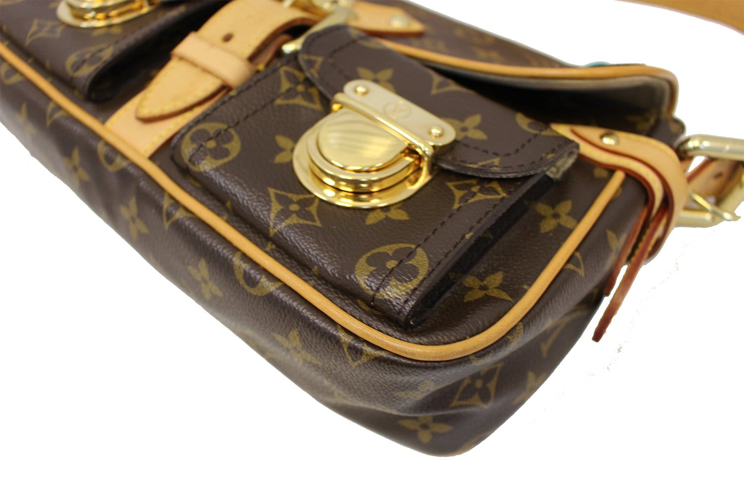 Shop for Louis Vuitton Monogram Canvas Leather Hudson PM Bag