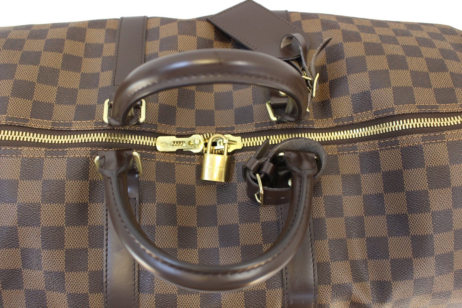 Louis Vuitton Damier Ebene Keepall Bandouliere 55 Duffle with Strap 51 –  Bagriculture