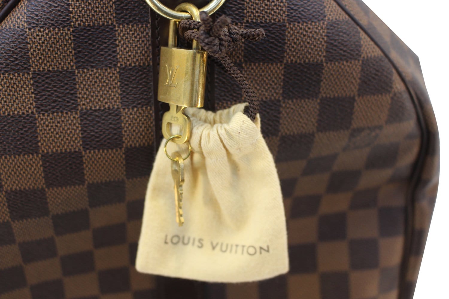 At Auction: Louis Vuitton, LOUIS VUITTON DAMIER EBENE KEEPALL BANDOULIERE  BAG